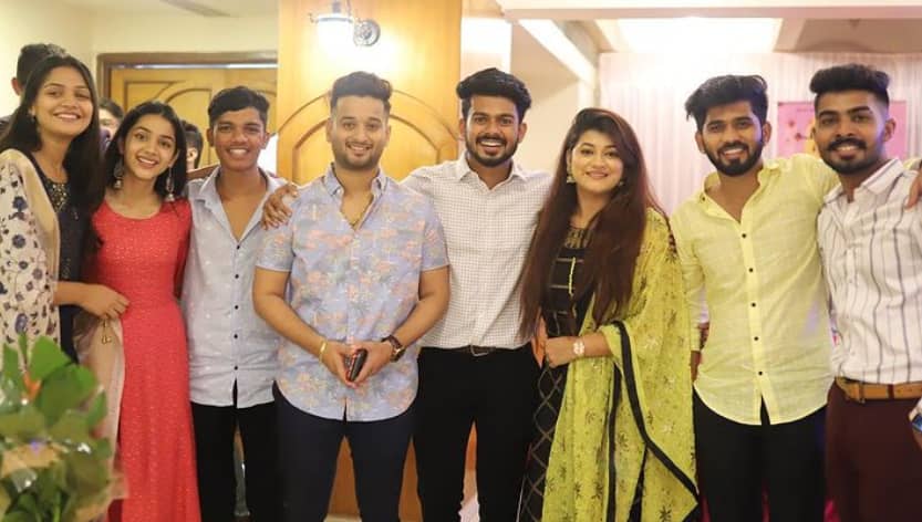 Akshay Athare with other social media stars