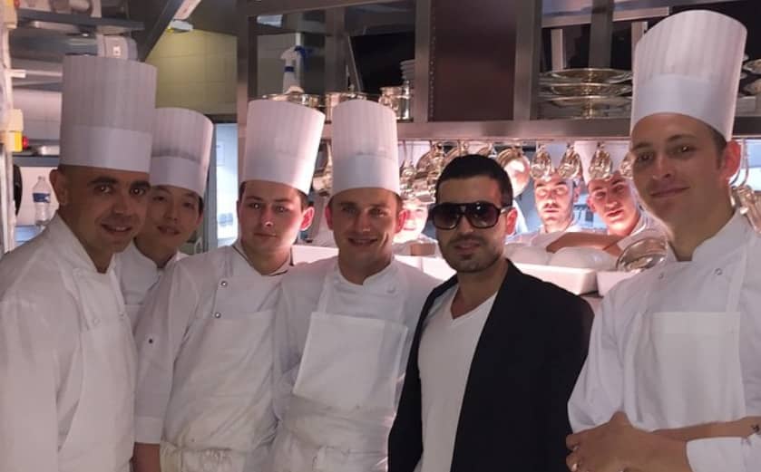 Alex Bostanian with chef crews