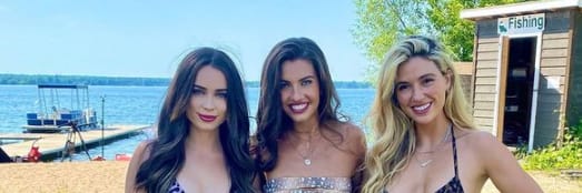 Angela Amezcua with the other two contestant of ''Bachelor In Paradise'' show 