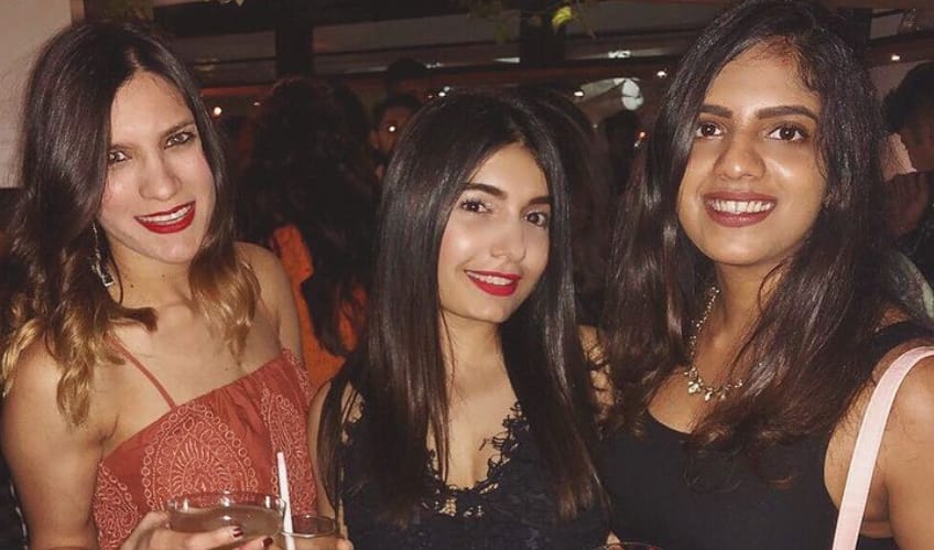 Anushka Shahaney with her friends