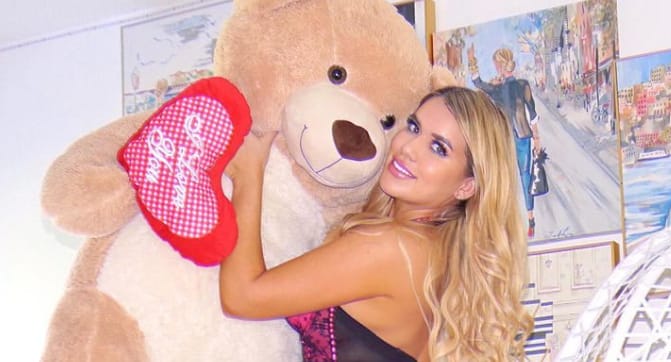    Chantel Zales with teddy 