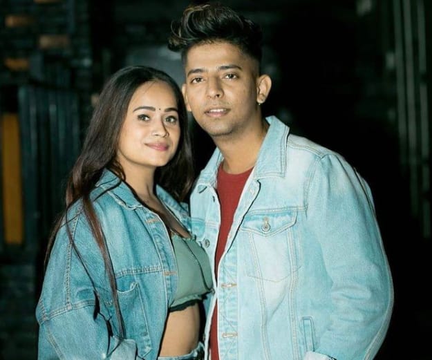 Damini Chauhan with her boyfriend   