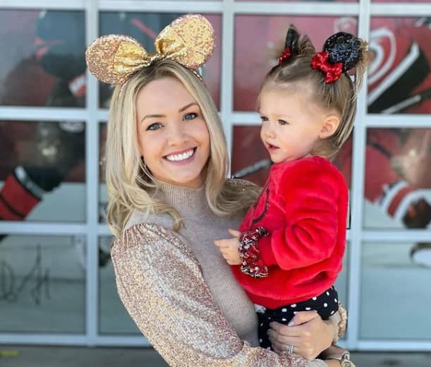 Jenna Cooper with her daughter