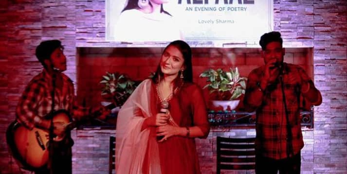 Lovely Sharma in a poetic show