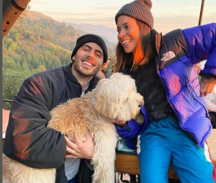 Ali Tamposi with her boyfriend Ramcartto and her pet
