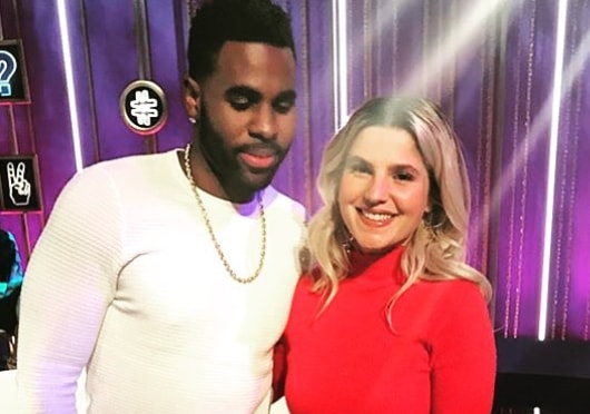 Carly Aquilino with American singer and songwriter Jason Derulo