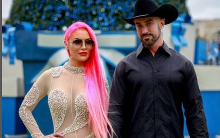   Jonathan Coyle with his wife Eva Marie