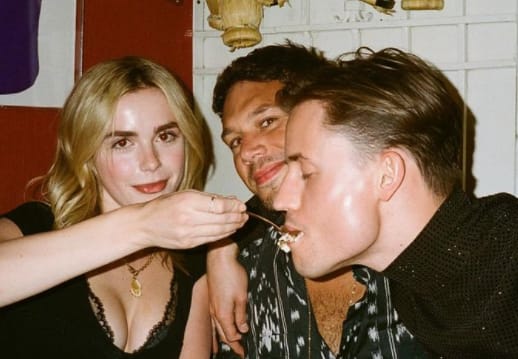 Kiernan Shipka with her friend and boyfriend Christian Coppola