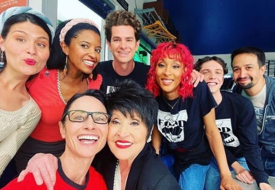 MJ Rodriguez with the cast of  ‘’Tick, Tick... Boom!’’ 