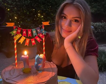 Sarah Cothran celebrating her 18th birthday