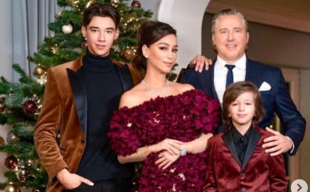 Verona Pooth with her husband and sons