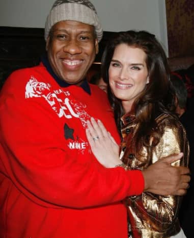 Brooke Shields with her producer..