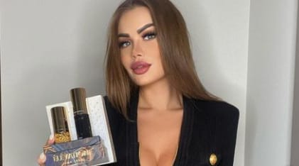 Daria Radionova shows some beauty products
