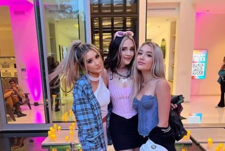 Sofie SanFilippo with her two best friends 