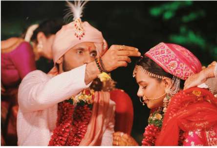 Nidhi Moony Singh Pathak  and her husband Punit Pathak 