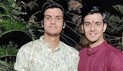 Adhik Mehta and his brother 