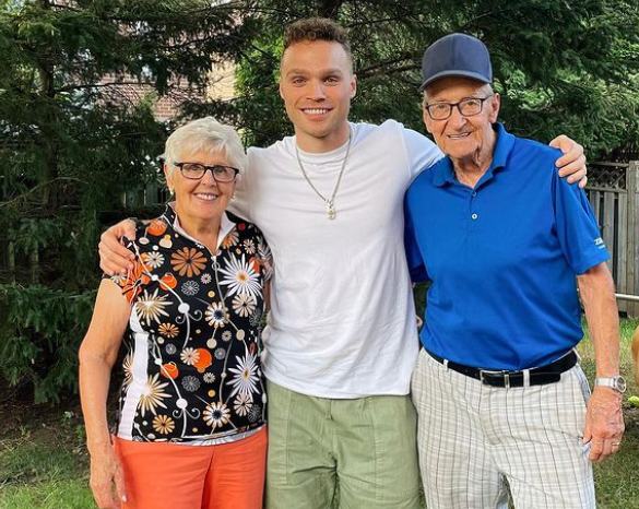 Max Domi and his grandparents 