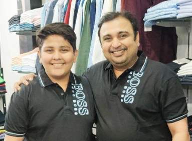 Mehul Nisar and his son Tanmay Nisar 