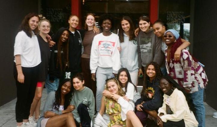 Adwoa Aboah with her friends 