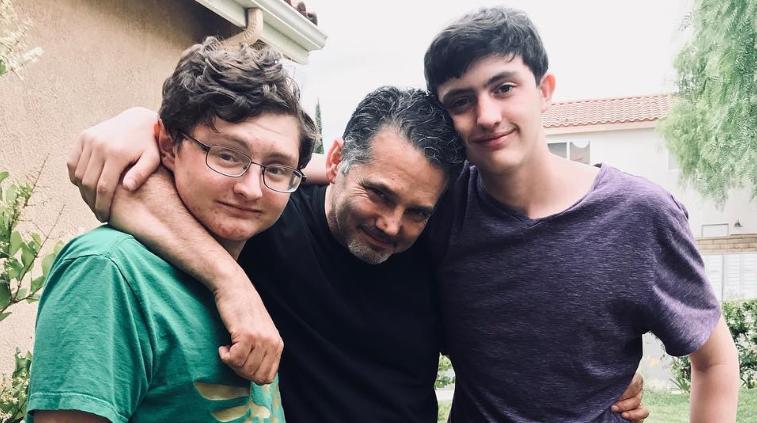Gianni DeCenzo with his father and brother