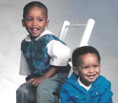 Terayle Hill's childhood pic along with his brother 