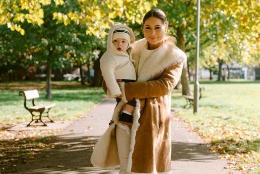 Louise Thompson and his son 