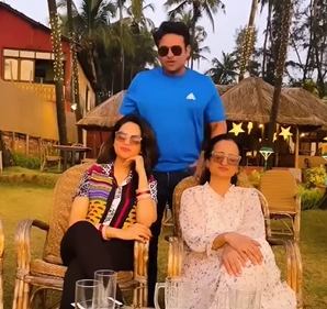 Sanket Bhosale is spending time with his wife and mother 